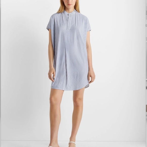 Club Monaco Dresses & Skirts - Cap Sleeve Mini Shirt Dress - New With Tags - NEVER WORN - Blue Stripe